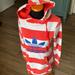 Adidas Dresses | Euc Trefoil Adidas Dress Sweatshirt | Color: Orange/Red | Size: Size 32