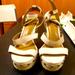 Coach Shoes | Coach Sandals Heels | Color: Brown/Cream | Size: 7.5