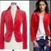 J. Crew Jackets & Coats | J Crew Velvet Ecole Jacket Blazer Coral | Color: Orange/Pink | Size: 2