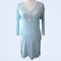 Athleta Swim | Athleta Swimsuit Cover Up Dress Turquoise Blue / White | Color: Blue/White | Size: M