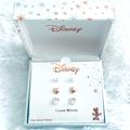 Disney Jewelry | Disney Minnie Mouse “I Love Minnie” Rose Gold Earring Set New In Box | Color: Gold | Size: Os
