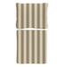 Replacement Seat and Back Cushion Set with Zipper - 25x47.5 - Box Edge, Canopy Stripe Taupe/Sand Sunbrella - Ballard Designs Canopy Stripe Taupe/Sand Sunbrella - Ballard Designs