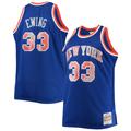 Men's Mitchell & Ness Patrick Ewing Blue New York Knicks Big Tall 1991/92 NBA 75th Anniversary Diamond Swingman Jersey