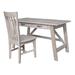 Gracie Oaks Writing Desk w/ Chair Wood in Gray/Brown | 30 H x 54 W x 26 D in | Wayfair DA9F9D62568A453C8D1E1EDC3948E4C6