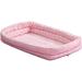 MidWest Homes for Pets Double Bolster Pet Bed Polyester/Fleece in Pink | 4 H x 17 W x 11 D in | Wayfair 40318-PS