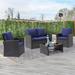 Winston Porter Catarzi 4 Piece Outdoor Furniture Sets, Patio All-Weather Rattan Wicker Loveseat | Wayfair 85064B0C558A49D2BA1C5D4A963F4853