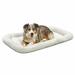 MidWest Homes for Pets Quiet Time Fleece Pet Bed Polyester in White | 3 H x 24 W x 12 D in | Wayfair 40242