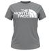 The North Face Women's Short Sleeve Half Dome Tri-Blend Tee (Size S) Light Grey Heather, Polyester,Cotton,Tencel