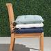 Tufted Outdoor Chair Cushion - Seaglass, 17"W x 17"D - Frontgate