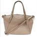 Coach Bags | Coach Metallic Beige Leather Small Tote | Color: Gold | Size: Os