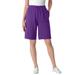 Plus Size Women's Sport Knit Short by Woman Within in Purple Orchid (Size 5X)