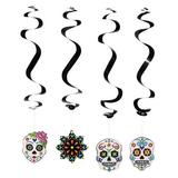 The Holiday Aisle® Arath 12 Piece Day of the Dead Hanging Swirl Decorations Danglers | 3 W x 0.5 D in | Wayfair 24E6EEC1D604440B98A2A8FFA36126AE