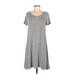Old Navy Casual Dress - A-Line: Gray Marled Dresses - Women's Size Small