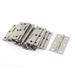 6 Mounting Holes Stainless Steel Hinges 2.2" Long 20 Pcs - Silver Tone