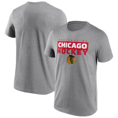 Chicago Blackhawks Fanatics Branded Gain Ground T-Shirt - Sportgrau - Herren Image