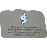 Those We Love Dove Garden Memorial Accent Stone by Kay Berry in Grey