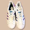 Adidas Shoes | Adidas Originals Superstar W White Purple Blue Women Casual Lifestyle | Color: White | Size: 6