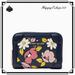 Kate Spade Bags | Kate Spade Traveler Road Trip Floral Small Zip Card Case Wallet, Blue | Color: Blue/Red | Size: Os