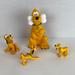 Disney Toys | Lot Of 4 Disney Pluto The Dog Character Figures Kids Pretend Play Animal Toys | Color: Orange | Size: See Description