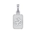 Tongari Sterling Silver (92.5% purity) OM/Spiritual OM Pendant for Men & Women Pure Silver Religious Locket for Good Health & Wealth