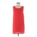 Forever 21 Casual Dress - Shift: Red Solid Dresses - Women's Size Small