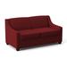 Edgecombe Furniture Phillips 68" Recessed Arm Sofa Bed w/ Reversible Cushions Polyester in Red | 34.5 H x 68 W x 36 D in | Wayfair 21958CCPDORCHE02