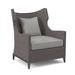 Bernhardt Captiva Patio Chair w/ Cushions Wicker/Rattan in Gray | 40 H x 33 W x 30 D in | Wayfair OP1102_6503-010