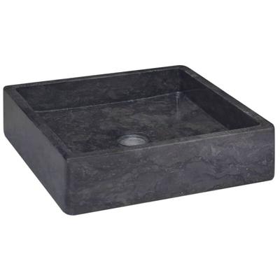 Waschbecken Schwarz 40x40x10 cm Marmor vidaXL