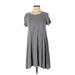 Old Navy Casual Dress - Shift: Gray Solid Dresses - Women's Size X-Small