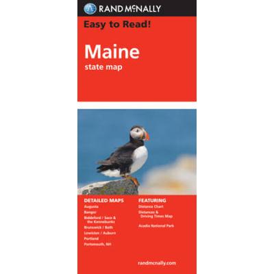 Rand Mcnally Maine State Map