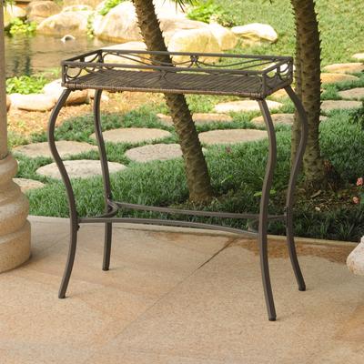 Valencia Resin Wicker Plant Stand