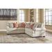 Signature Design by Ashley Amici Ivory and Peach 2-Piece Sectional Sofa