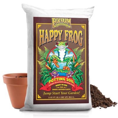 Foxfarm FX14047 Happy Frog Ph Adjusted Garden Potting Soil Mix, 2 Cubic Feet - 57