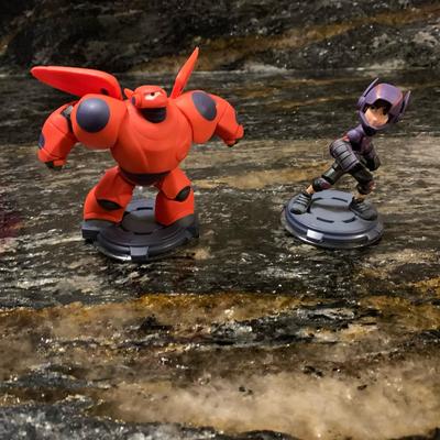 Disney Video Games & Consoles | Disney Infinity Characters Hiro And Baymax Set | Color: Black/Red | Size: Os