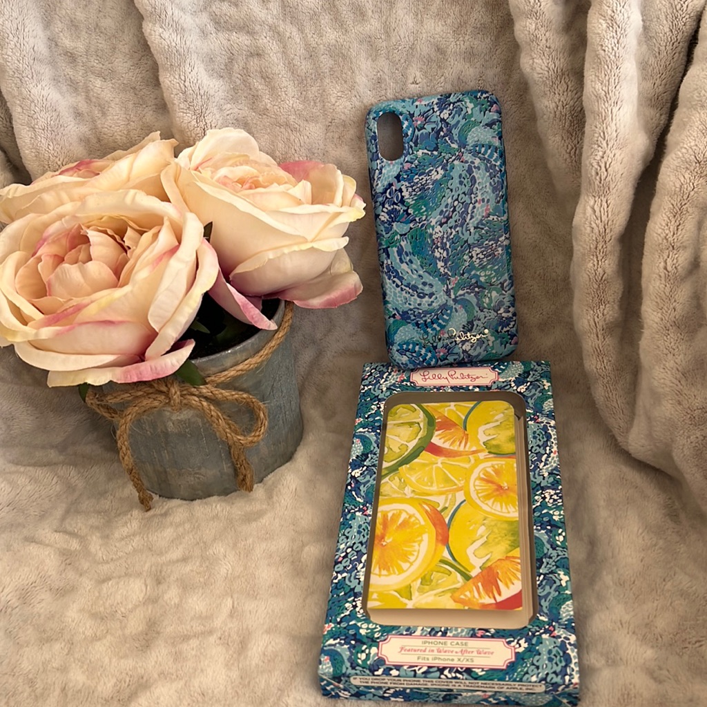 Lilly Pulitzer Cell Phones & Accessories | Beautiful Lilly Pulitzer I Phone X/Xs Phone Case | Color: Blue/Pink | Size: Os
