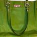 Coach Bags | Authentic Coach Tote, Green All Leather Exterior And Handles. | Color: Green | Size: 15”L X 2.5”W X 12.5”H