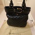 Burberry Bags | Authentic Burberry Black Leather Horse Shoe Hardware | Color: Black/Gold | Size: Os