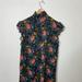 Madewell Dresses | Madewell Womens Size 8 100% Silk Floral Sleeveless Dress Lknw | Color: Black/Pink | Size: 8