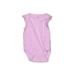 Baby Gap Short Sleeve Onesie: Purple Solid Bottoms - Size 0-3 Month