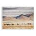 Foundry Select Wild Horses Roaming Across Western Landscape - Painting Print Wood in Brown | 15 H x 10 W x 0.5 D in | Wayfair