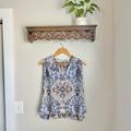 Free People Tops | Free People Darcy Paisley Swing Short | Color: Blue | Size: Xs