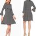 Kate Spade Dresses | Kate Spade Broome Street Bell Sleeve Striped Fit & Flare Dress | Color: Silver | Size: S