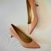 Nine West Shoes | Nine West Blush Pink Leather Kitten Heel Pumps With Pointy Toe | Color: Cream/Pink | Size: 9.5