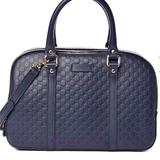 Gucci Bags | % Auth Gucci Navy Micro Gg Convertible Satchel | Color: Blue | Size: Os