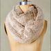 Anthropologie Accessories | Anthropologie Faux Fur Infinity Scarf | Color: Pink/Tan | Size: Os