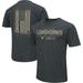 Men's Colosseum Heathered Black Texas Longhorns OHT Military Appreciation Flag 2.0 T-Shirt
