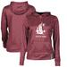 Women's Crimson Washington State Cougars Social Work Pullover Hoodie