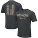 Men's Colosseum Heathered Black Oklahoma Sooners OHT Military Appreciation Flag 2.0 T-Shirt