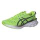 ASICS Men's Novablast 2 Running Shoe, Green Hazard Green Carrier Grey, 10.5 UK