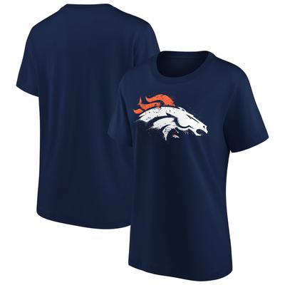 Denver Broncos Splatter Grafik T-Shirt - Damen Image